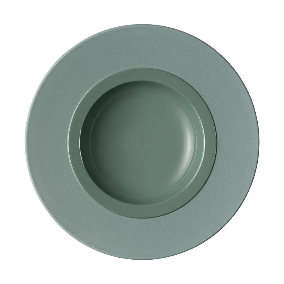 BAHIA ARGILE VERT Assiette gourmet grand bassin 26 cm