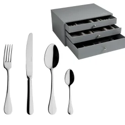 BLOIS Coffret 24 couverts monobloc lame scie