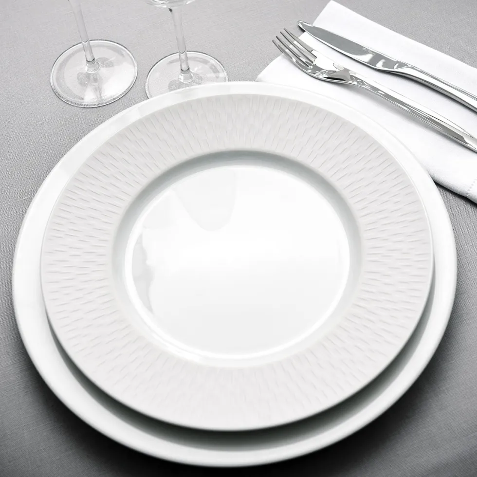 BOREAL SATIN BLANC Assiette 27.9 cm