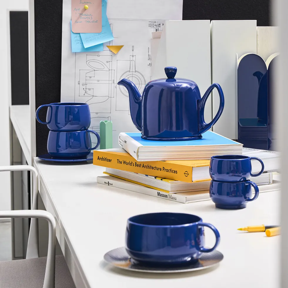 CAFETERIE EMPILEO BLEU GOURMET Tasse à déjeuner 39 cl