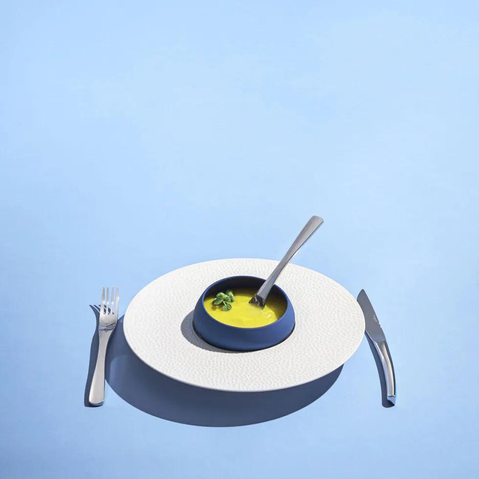 COLLECTION L FRAGMENT BLANC Assiette gourmet grand bassin 30 cm
