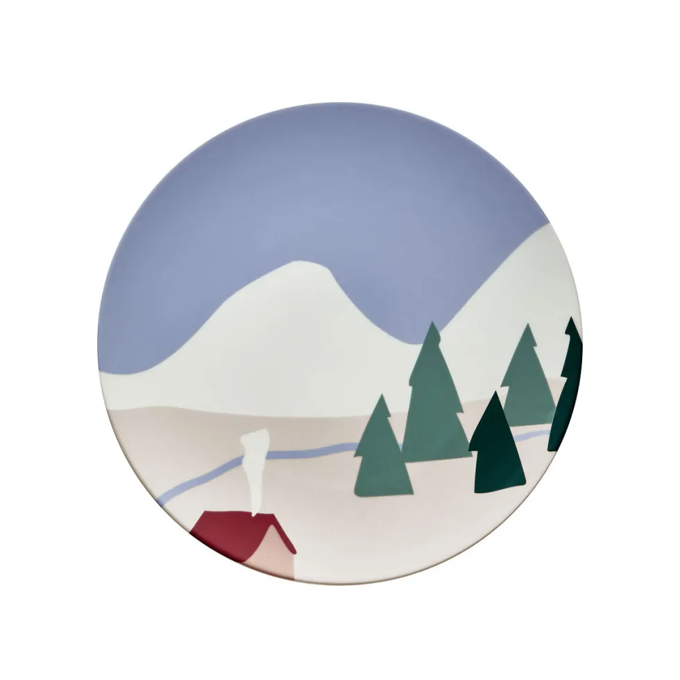DESTINATION MONTAGNE Coffret 6 assiettes 23 cm