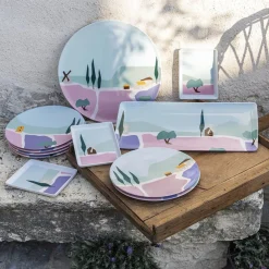 DESTINATION SUD Coffret 6 assiettes à dessert 23 cm
