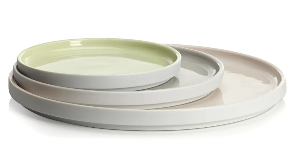 LA VAISSELLE DE L'ECONOME BLANCHE Coffret 4 assiettes 14 cm