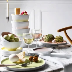 LA VAISSELLE DE L'ECONOME BLANCHE Coffret 4 assiettes 14 cm