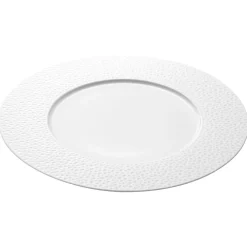 PERLES DE ROSEE BLANCHES Assiette de présentation 32 cm