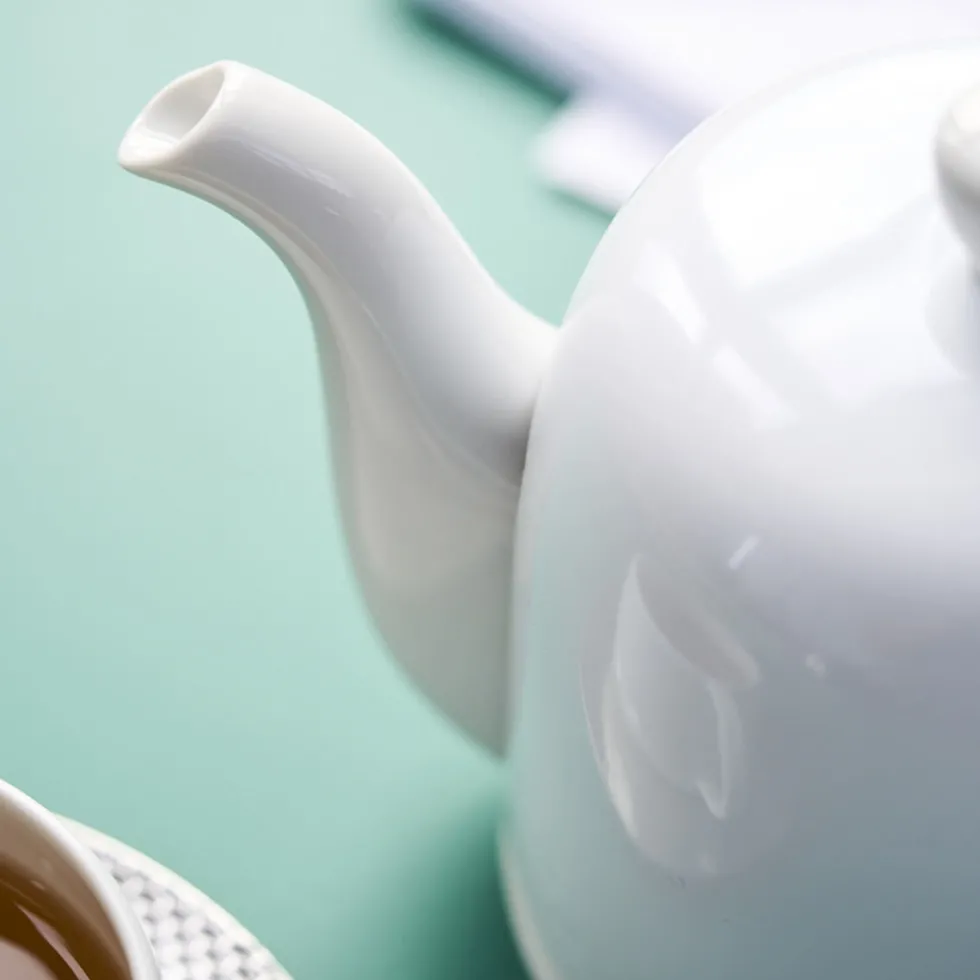 SALAM MONOCHROME Théière 4 tasses cloche blanche